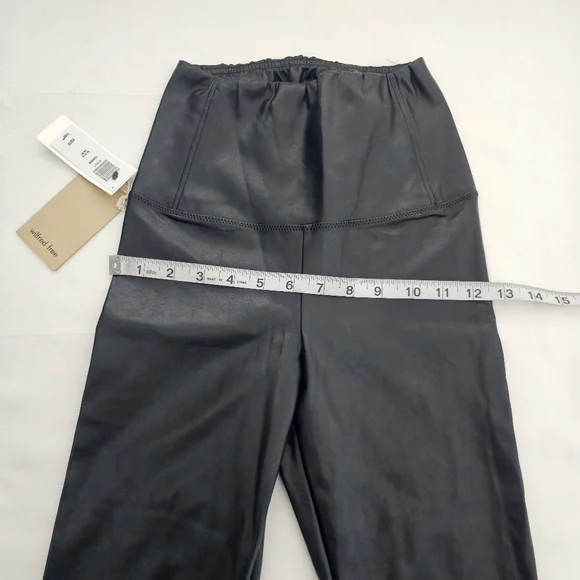 Aritzia Wilfred Free Daria Pant XS Tall Black Vegan Leather Legging NWT - Picture 10 of 11